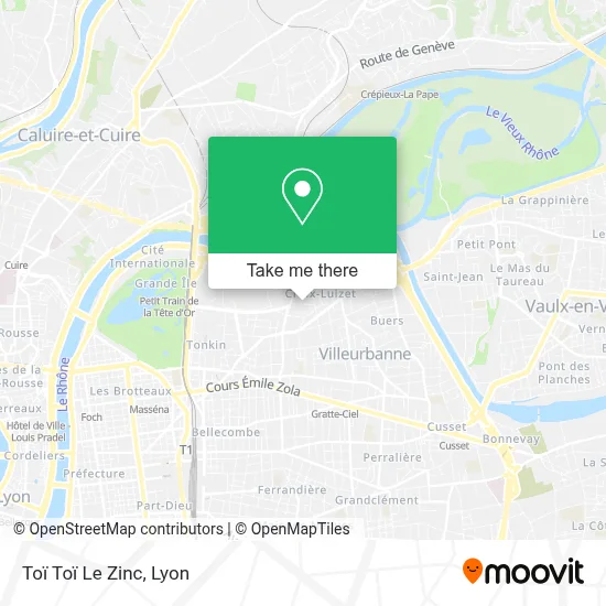 Toï Toï Le Zinc map