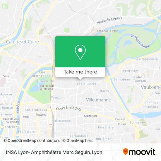 Mapa INSA Lyon- Amphithéâtre Marc Seguin
