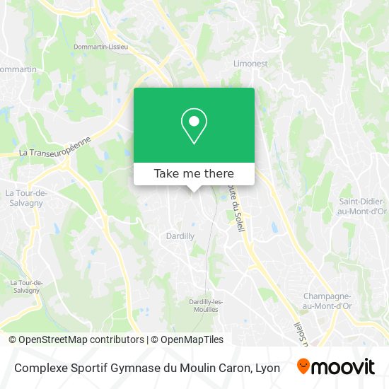 Complexe Sportif Gymnase du Moulin Caron map