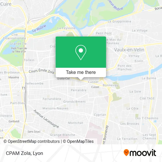 CPAM Zola map