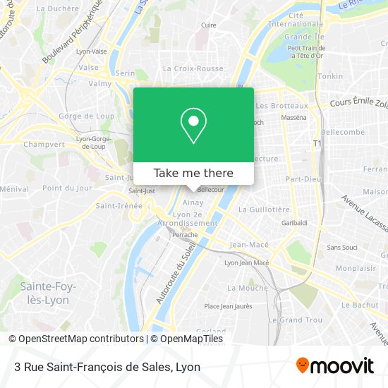 Mapa 3 Rue Saint-François de Sales