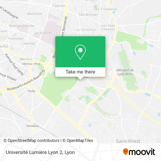 Université Lumière Lyon  2 map