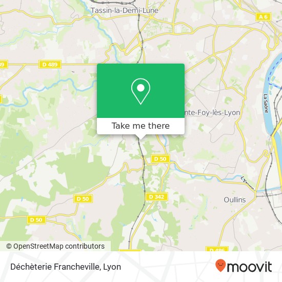 Mapa Déchèterie Francheville
