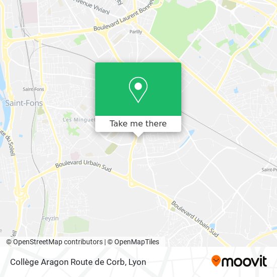 Collège Aragon Route de Corb map