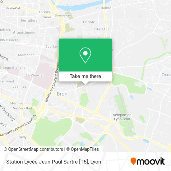 Station Lycée Jean-Paul Sartre [T5] map