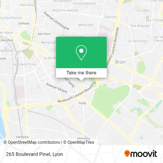 265 Boulevard Pinel map