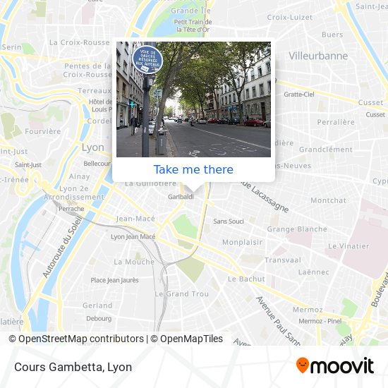 Cours Gambetta map