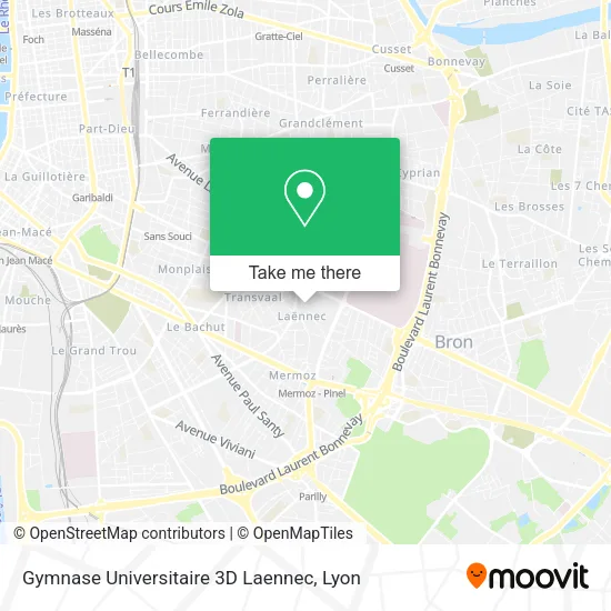 Gymnase Universitaire 3D Laennec map