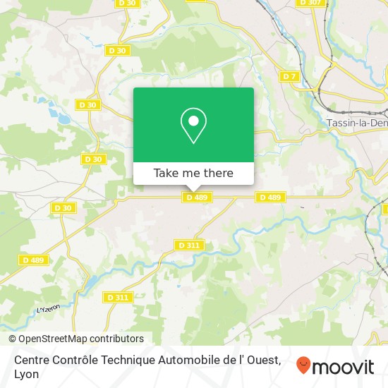 Centre Contrôle Technique Automobile de l' Ouest map