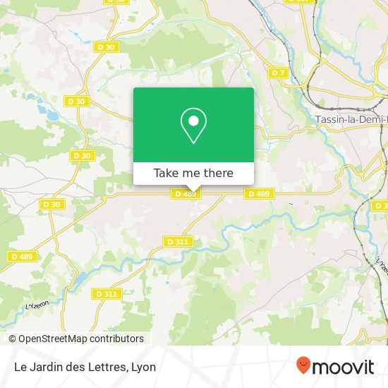 Le Jardin des Lettres map
