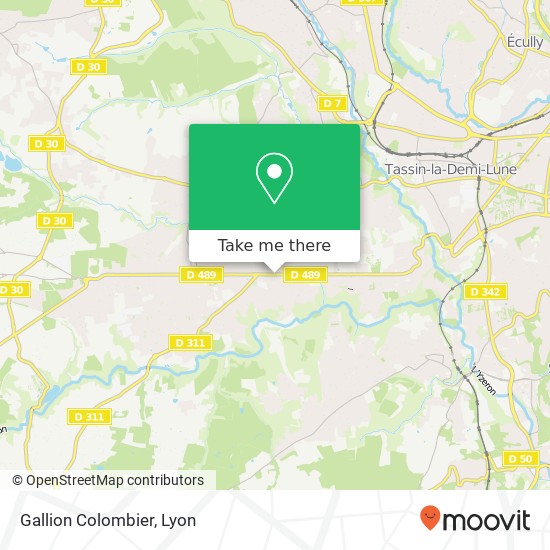 Gallion Colombier map