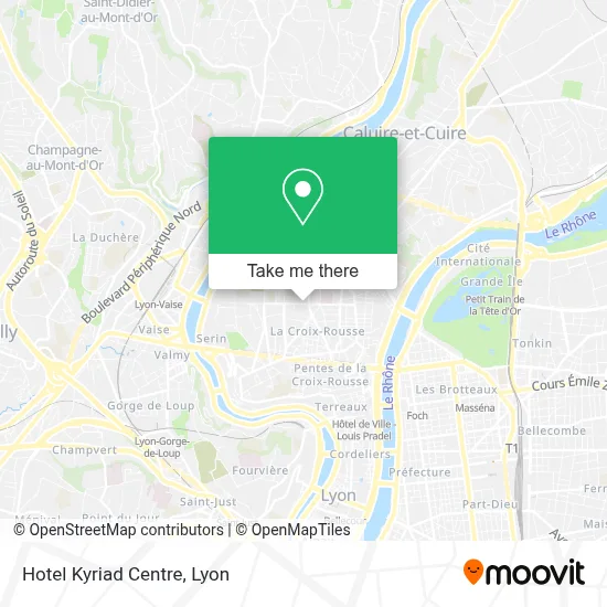 Hotel Kyriad Centre map