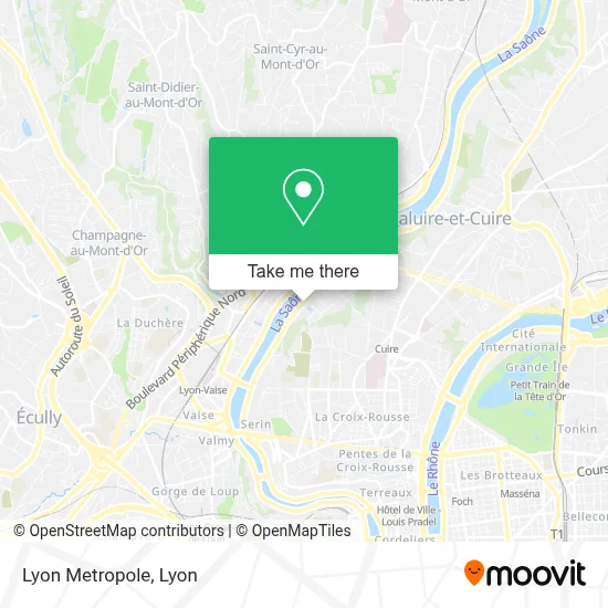 Lyon Metropole map