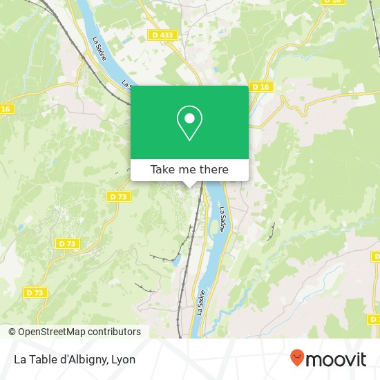 La Table d'Albigny map