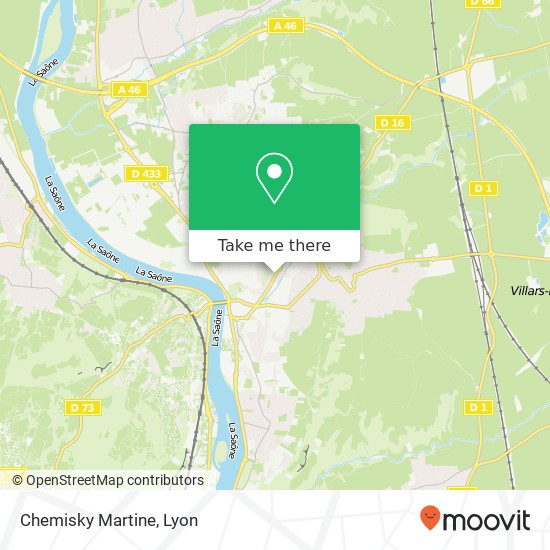 Mapa Chemisky Martine