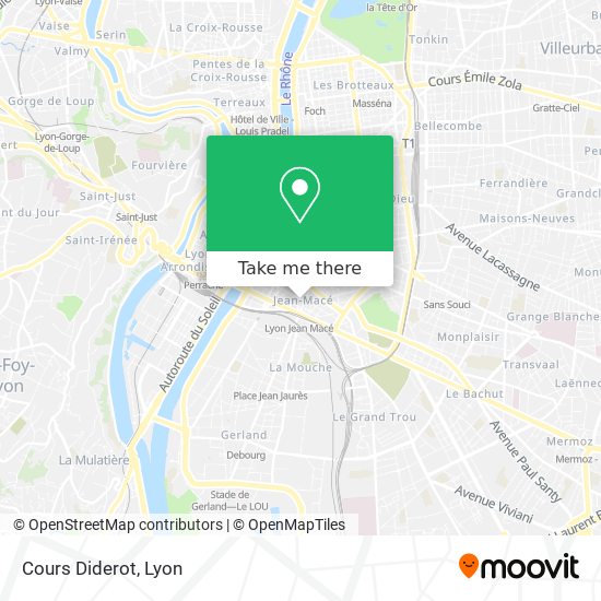 Cours Diderot map