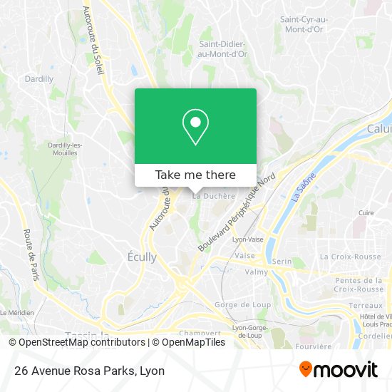 Mapa 26 Avenue Rosa Parks