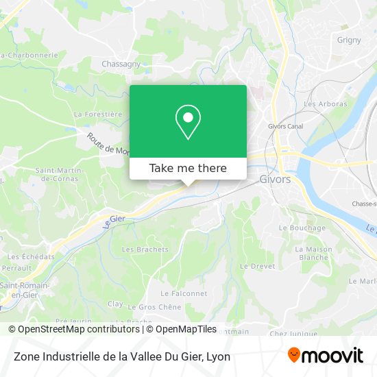 Zone Industrielle de la Vallee Du Gier map