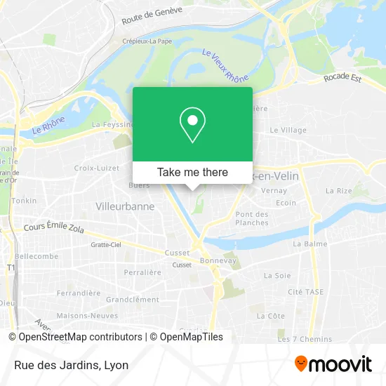 Rue des Jardins map