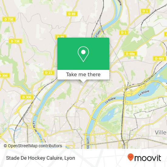 Mapa Stade De Hockey Caluire