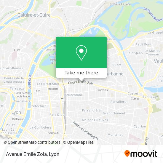 Avenue Emile Zola map