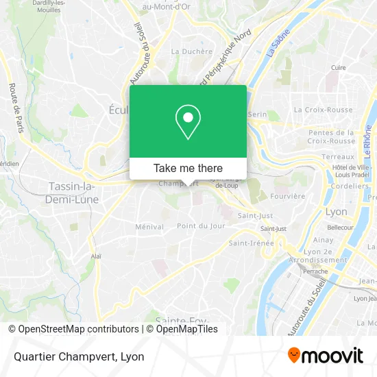 Quartier Champvert map