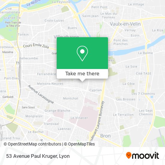 53 Avenue Paul Kruger map