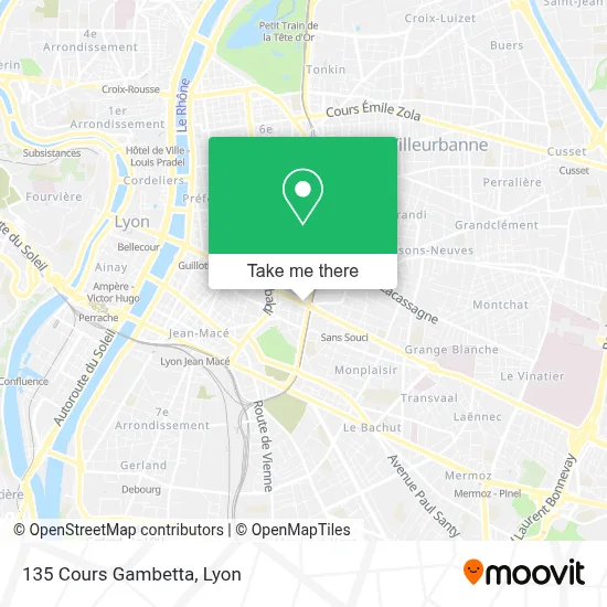 135 Cours Gambetta map