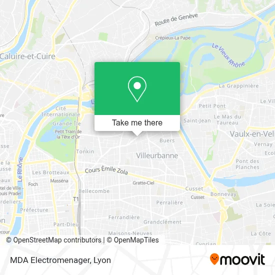 MDA Electromenager map