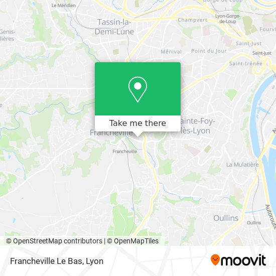Francheville Le Bas map