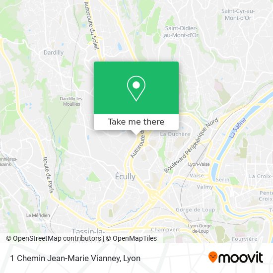 1 Chemin Jean-Marie Vianney map