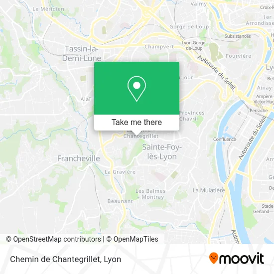 Mapa Chemin de Chantegrillet