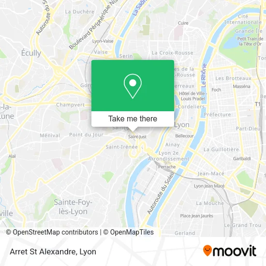 Arret St Alexandre map
