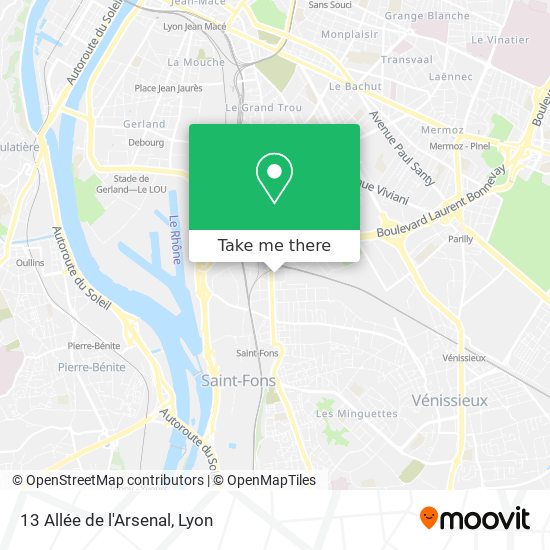 13 Allée de l'Arsenal map