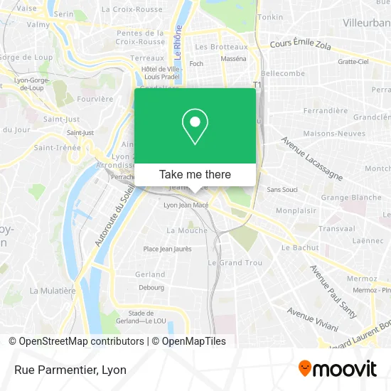 Rue Parmentier map