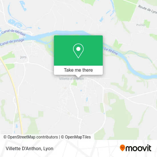 Villette D'Anthon map