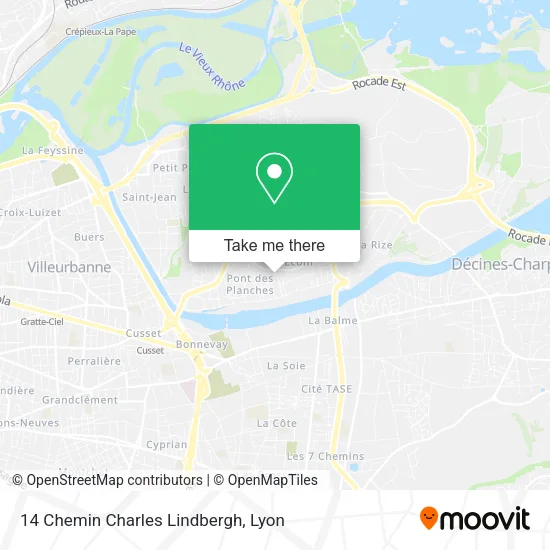 14 Chemin Charles Lindbergh map