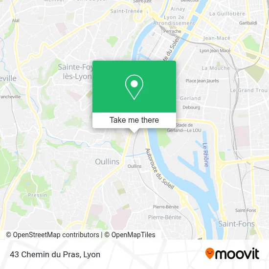 43 Chemin du Pras map