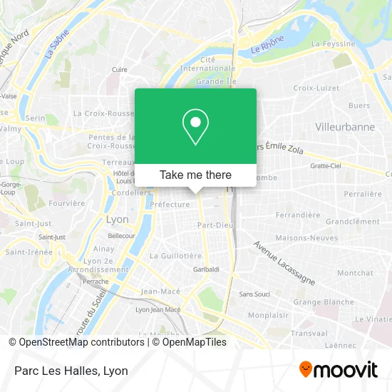 Parc Les Halles map