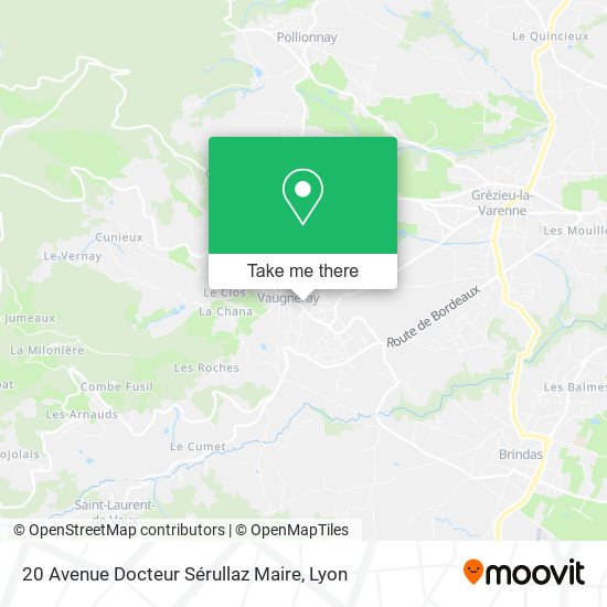 20 Avenue Docteur Sérullaz Maire map