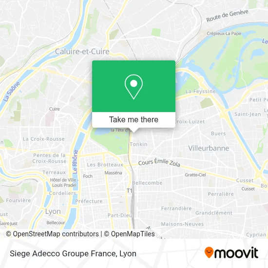 Siege Adecco Groupe France map