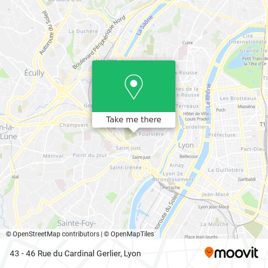 43 - 46 Rue du Cardinal Gerlier map