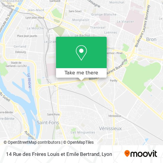 14 Rue des Frères Louis et Emile Bertrand map