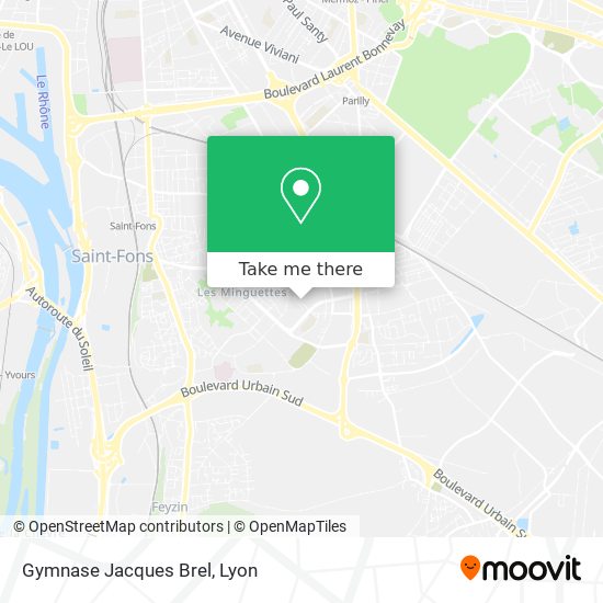 Mapa Gymnase Jacques Brel