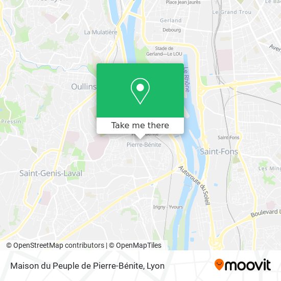 Maison du Peuple de Pierre-Bénite map