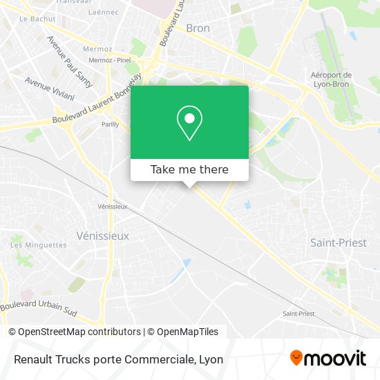 Mapa Renault Trucks porte Commerciale