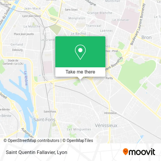 Saint Quentin Fallavier map