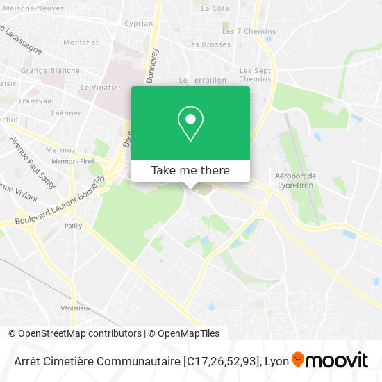 Arrêt Cimetière Communautaire [C17,26,52,93] map