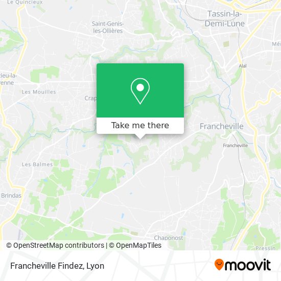 Mapa Francheville Findez