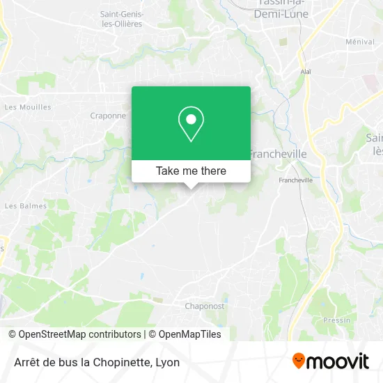 Arrêt de bus la Chopinette map
